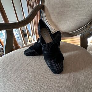 Alex Marie Black Mesh Loafers